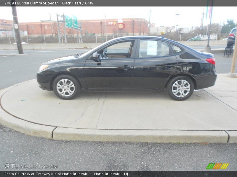 Black Pearl / Gray 2009 Hyundai Elantra SE Sedan