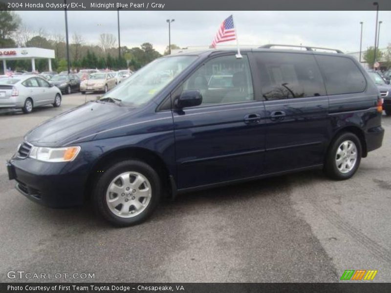 Midnight Blue Pearl / Gray 2004 Honda Odyssey EX-L