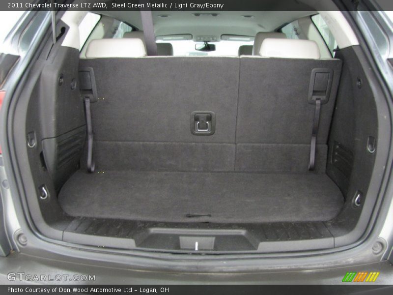 Steel Green Metallic / Light Gray/Ebony 2011 Chevrolet Traverse LTZ AWD