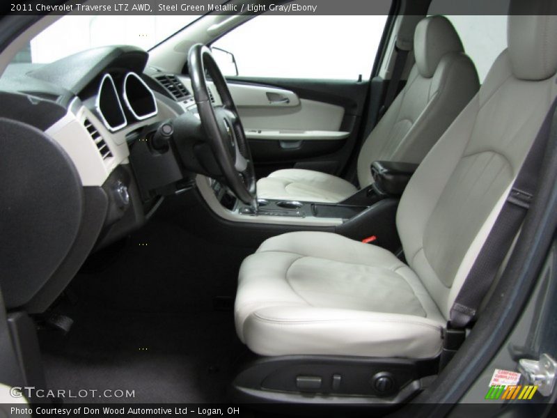 Steel Green Metallic / Light Gray/Ebony 2011 Chevrolet Traverse LTZ AWD