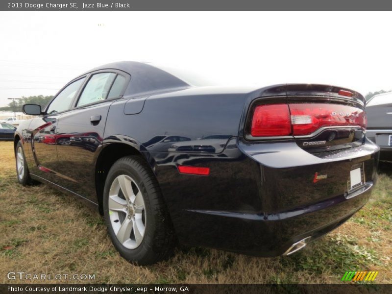 Jazz Blue / Black 2013 Dodge Charger SE