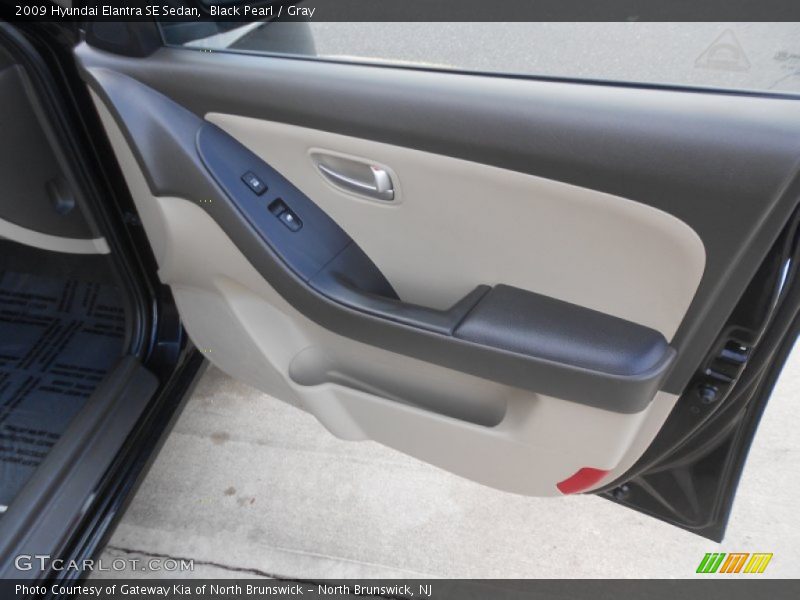 Black Pearl / Gray 2009 Hyundai Elantra SE Sedan