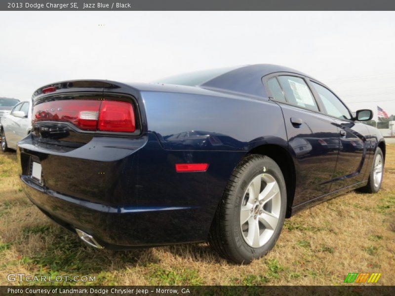 Jazz Blue / Black 2013 Dodge Charger SE