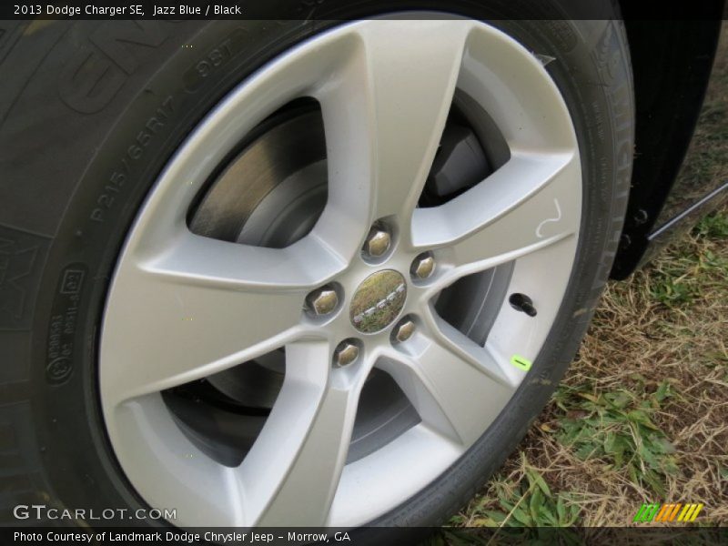 Jazz Blue / Black 2013 Dodge Charger SE