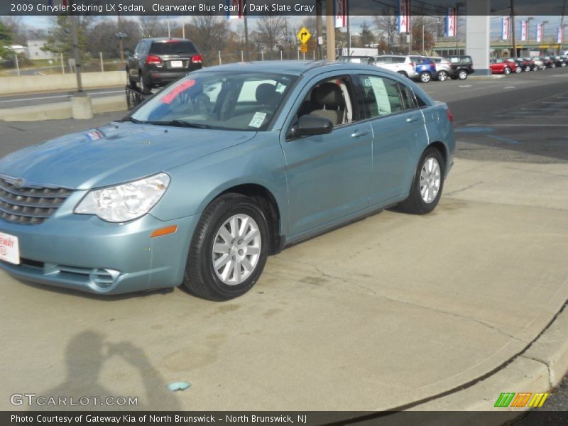 Clearwater Blue Pearl / Dark Slate Gray 2009 Chrysler Sebring LX Sedan