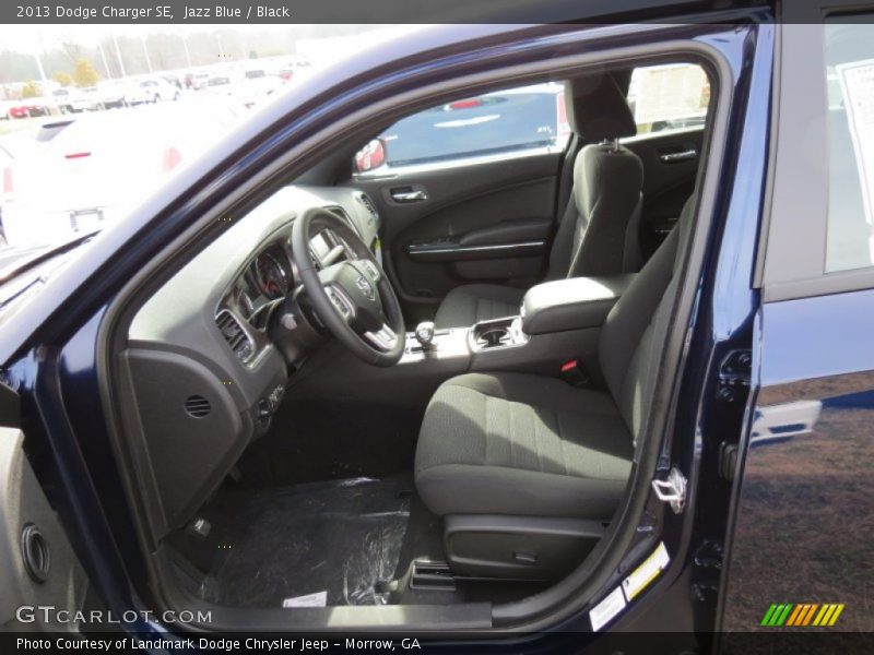 Jazz Blue / Black 2013 Dodge Charger SE