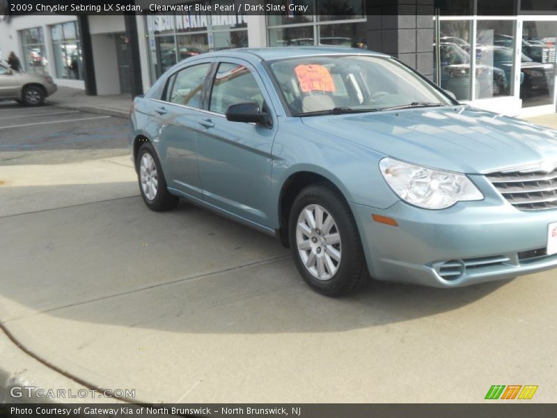 Clearwater Blue Pearl / Dark Slate Gray 2009 Chrysler Sebring LX Sedan