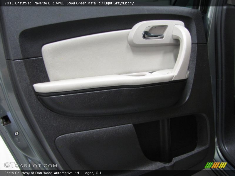 Steel Green Metallic / Light Gray/Ebony 2011 Chevrolet Traverse LTZ AWD