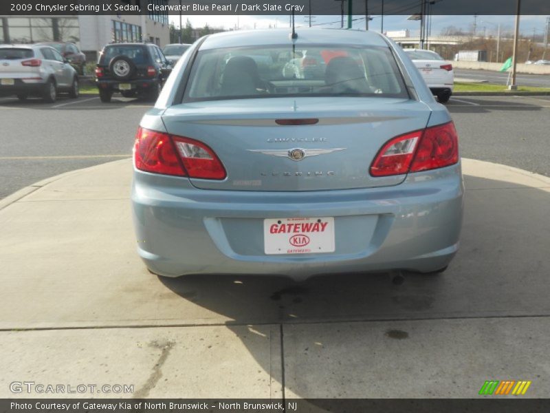 Clearwater Blue Pearl / Dark Slate Gray 2009 Chrysler Sebring LX Sedan