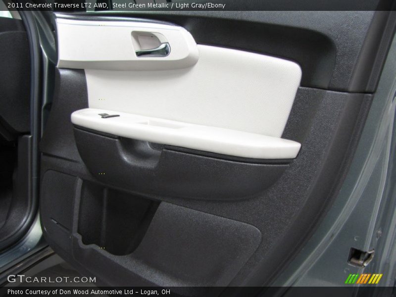 Steel Green Metallic / Light Gray/Ebony 2011 Chevrolet Traverse LTZ AWD