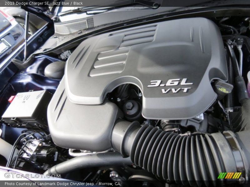 Jazz Blue / Black 2013 Dodge Charger SE