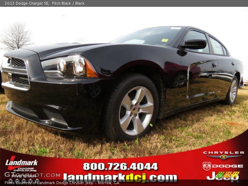 Pitch Black / Black 2013 Dodge Charger SE