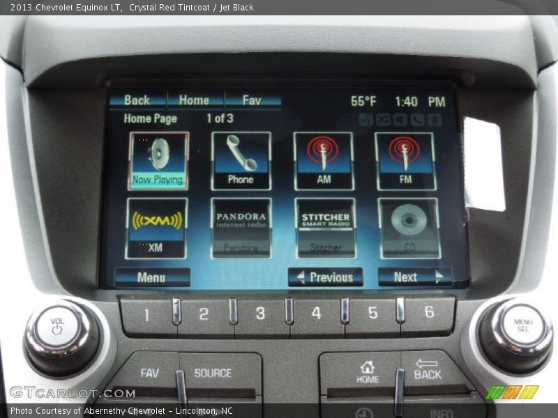 Controls of 2013 Equinox LT
