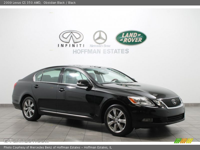 Obsidian Black / Black 2009 Lexus GS 350 AWD