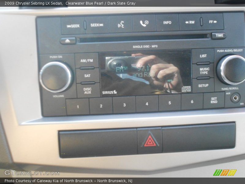 Clearwater Blue Pearl / Dark Slate Gray 2009 Chrysler Sebring LX Sedan