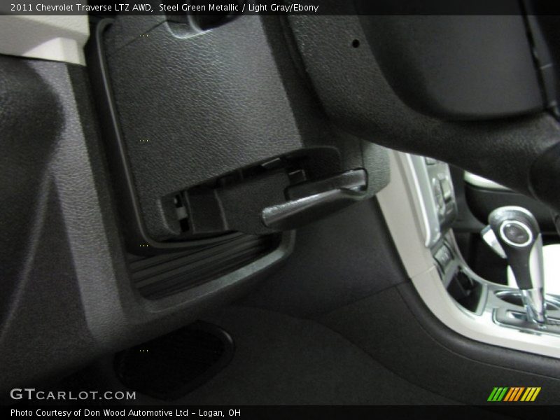 Steel Green Metallic / Light Gray/Ebony 2011 Chevrolet Traverse LTZ AWD