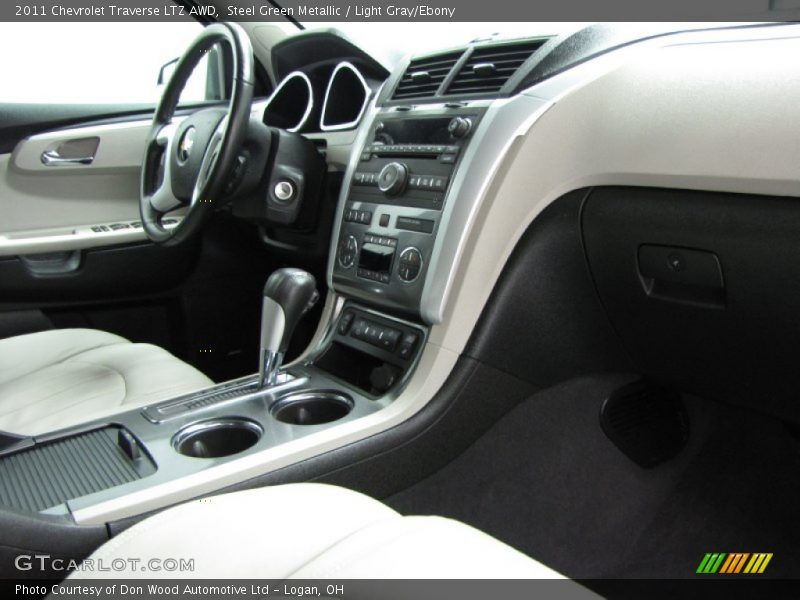 Steel Green Metallic / Light Gray/Ebony 2011 Chevrolet Traverse LTZ AWD