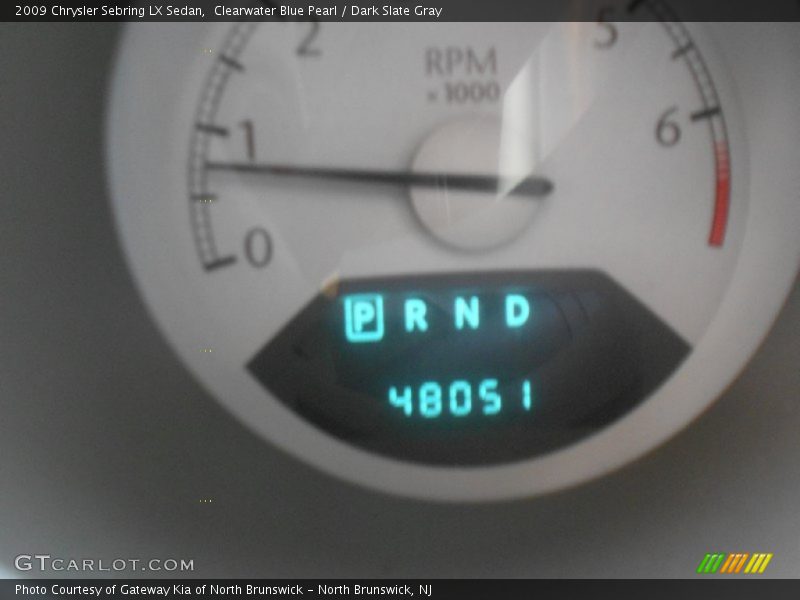 Clearwater Blue Pearl / Dark Slate Gray 2009 Chrysler Sebring LX Sedan