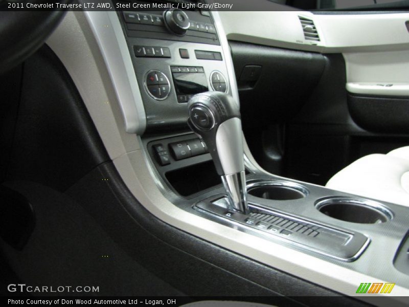 Steel Green Metallic / Light Gray/Ebony 2011 Chevrolet Traverse LTZ AWD