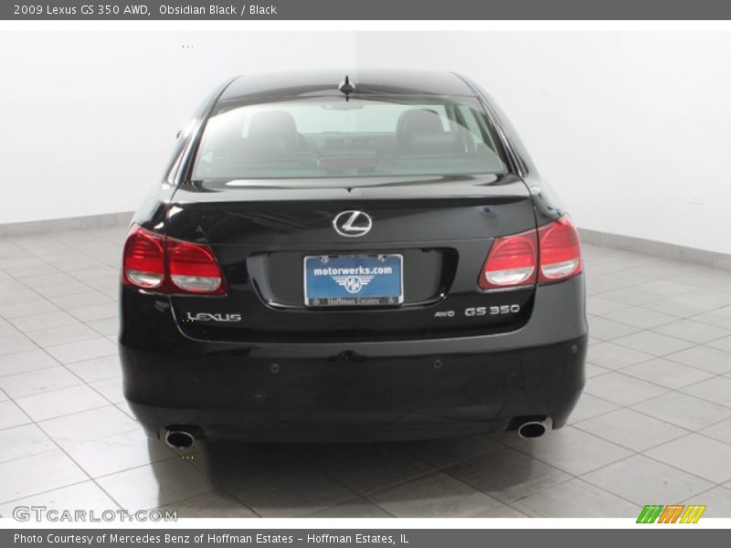 Obsidian Black / Black 2009 Lexus GS 350 AWD