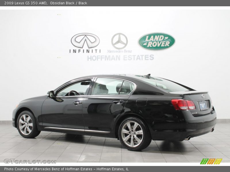Obsidian Black / Black 2009 Lexus GS 350 AWD