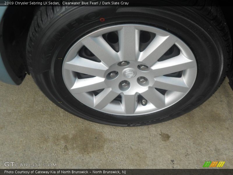 Clearwater Blue Pearl / Dark Slate Gray 2009 Chrysler Sebring LX Sedan