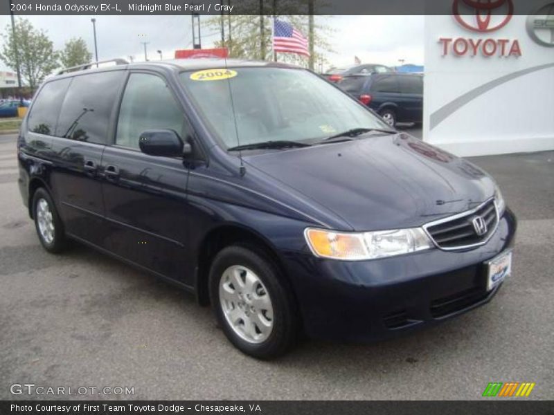 Midnight Blue Pearl / Gray 2004 Honda Odyssey EX-L