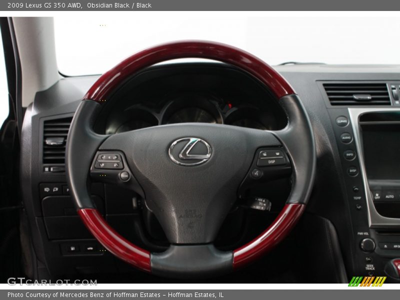 Obsidian Black / Black 2009 Lexus GS 350 AWD