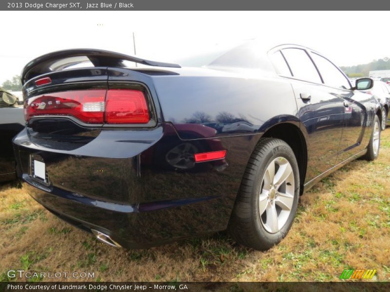 Jazz Blue / Black 2013 Dodge Charger SXT
