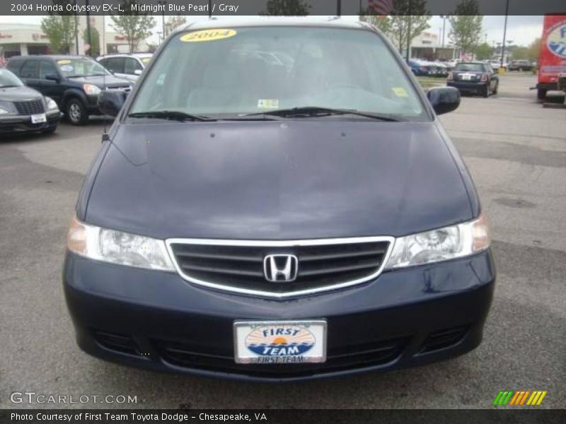 Midnight Blue Pearl / Gray 2004 Honda Odyssey EX-L