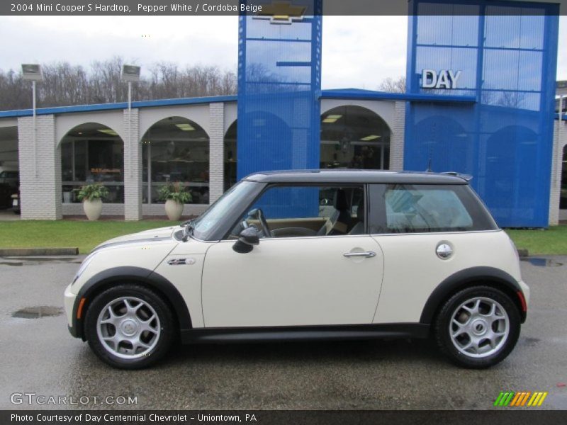 Pepper White / Cordoba Beige 2004 Mini Cooper S Hardtop