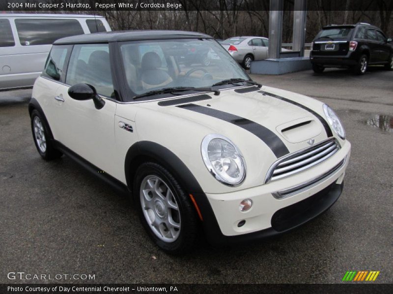 Pepper White / Cordoba Beige 2004 Mini Cooper S Hardtop