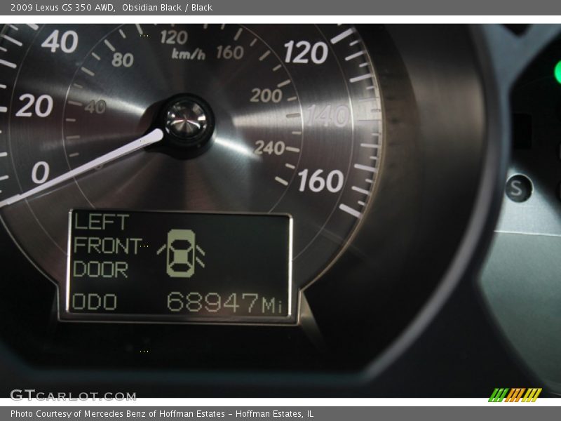 Obsidian Black / Black 2009 Lexus GS 350 AWD
