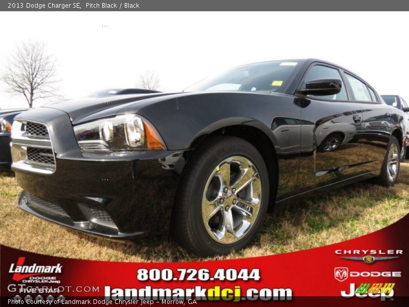 Pitch Black / Black 2013 Dodge Charger SE