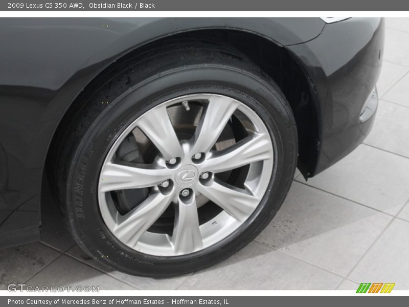 Obsidian Black / Black 2009 Lexus GS 350 AWD