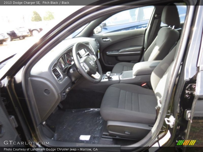 Pitch Black / Black 2013 Dodge Charger SE