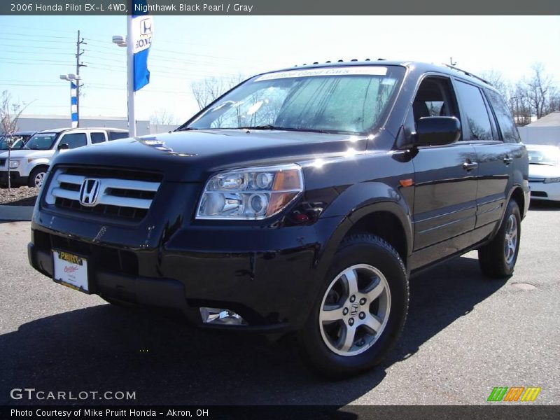 Nighthawk Black Pearl / Gray 2006 Honda Pilot EX-L 4WD