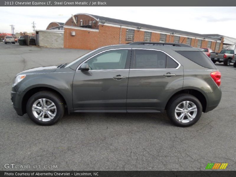 Steel Green Metallic / Jet Black 2013 Chevrolet Equinox LT