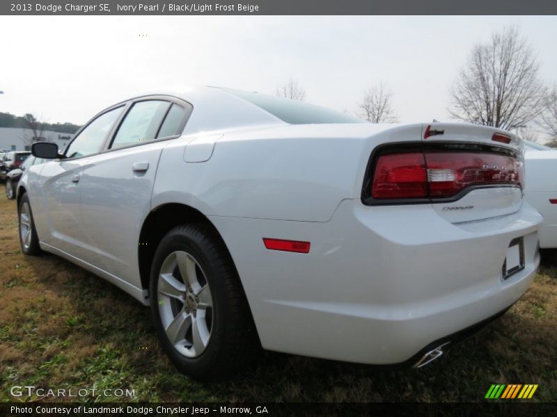 Ivory Pearl / Black/Light Frost Beige 2013 Dodge Charger SE