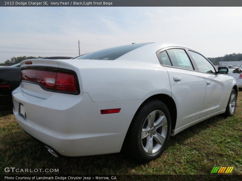 Ivory Pearl / Black/Light Frost Beige 2013 Dodge Charger SE
