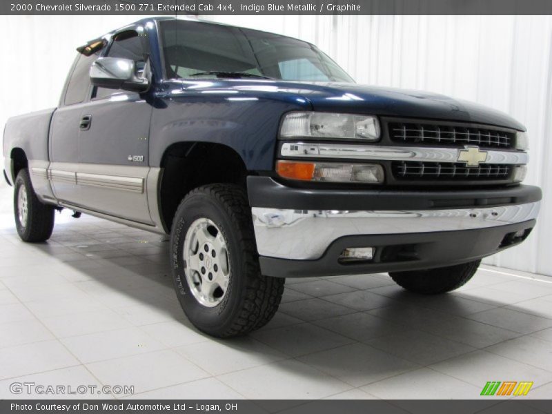 Indigo Blue Metallic / Graphite 2000 Chevrolet Silverado 1500 Z71 Extended Cab 4x4