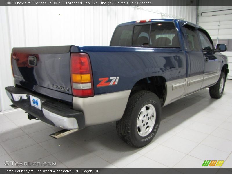 Indigo Blue Metallic / Graphite 2000 Chevrolet Silverado 1500 Z71 Extended Cab 4x4