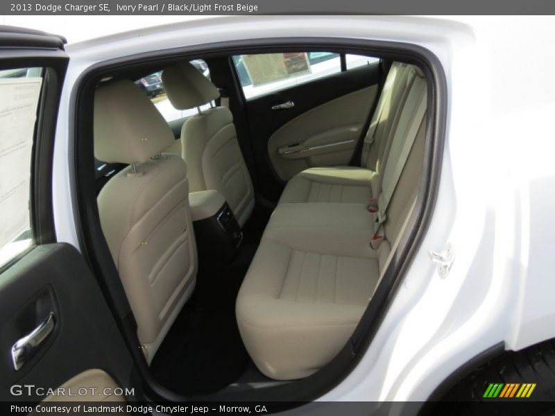 Ivory Pearl / Black/Light Frost Beige 2013 Dodge Charger SE