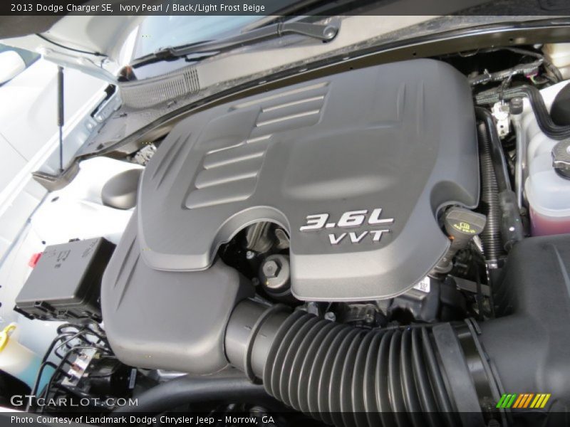 Ivory Pearl / Black/Light Frost Beige 2013 Dodge Charger SE