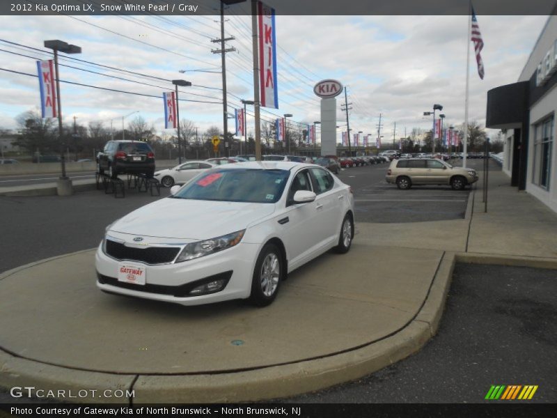 Snow White Pearl / Gray 2012 Kia Optima LX