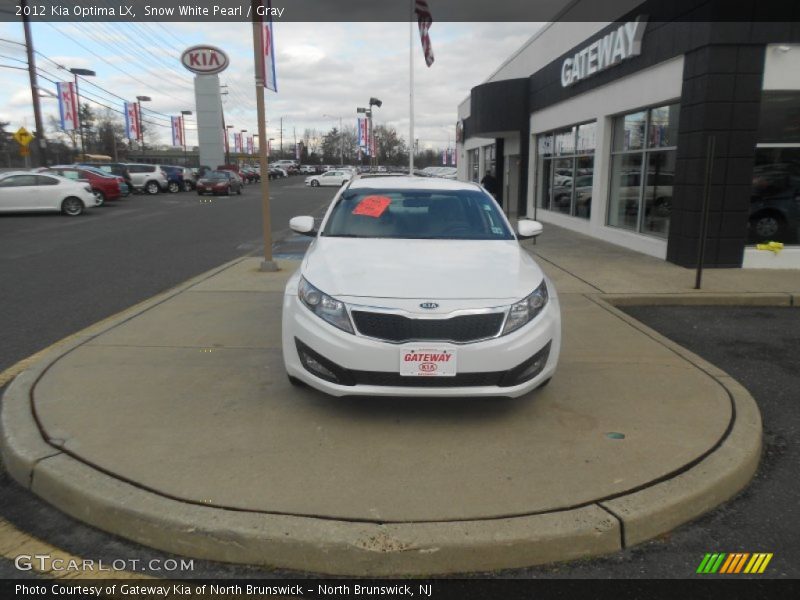Snow White Pearl / Gray 2012 Kia Optima LX