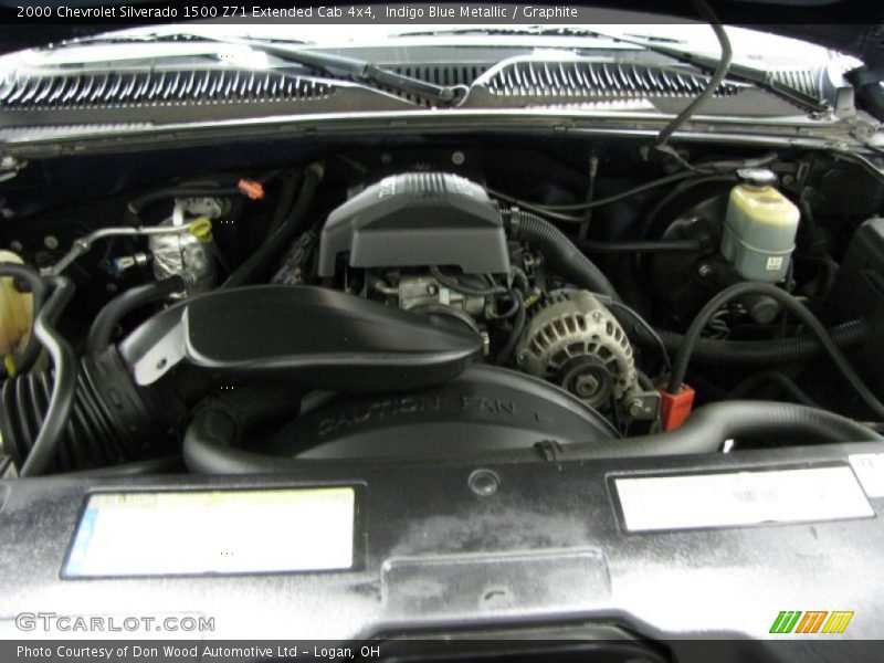 Indigo Blue Metallic / Graphite 2000 Chevrolet Silverado 1500 Z71 Extended Cab 4x4