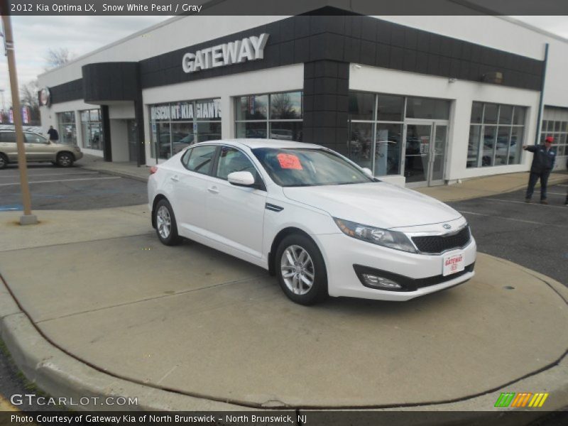 Snow White Pearl / Gray 2012 Kia Optima LX