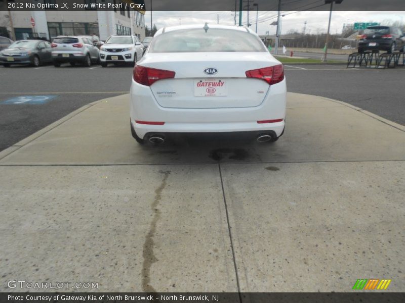 Snow White Pearl / Gray 2012 Kia Optima LX