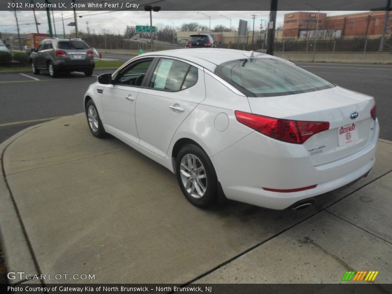 Snow White Pearl / Gray 2012 Kia Optima LX